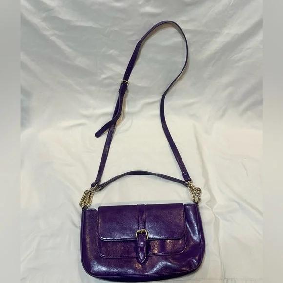 Steve Madden Deep Purple Crossbody Clutch Purse - Picture 1 of 16